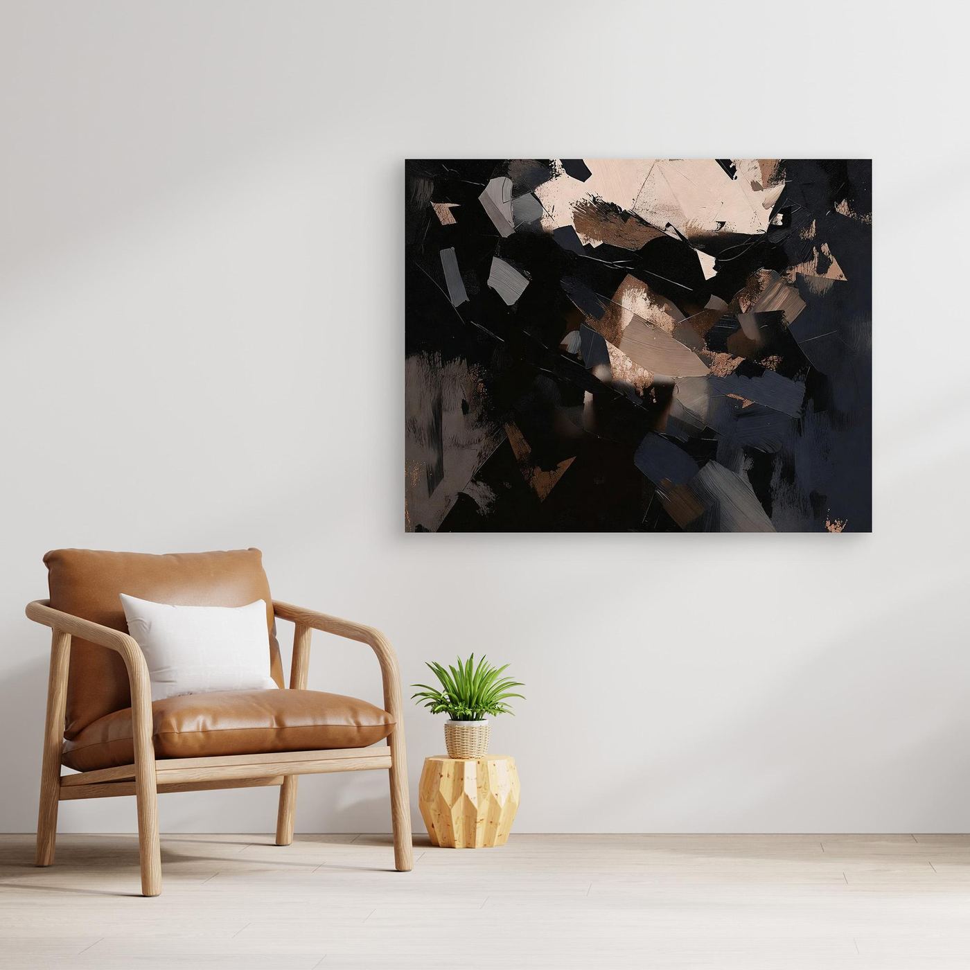 Shadow Presence – Abstract Faces Wall Art