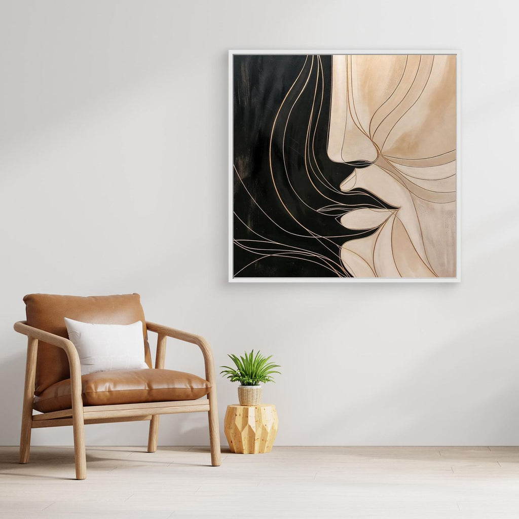 Silent Outline – Abstract Faces Wall Art