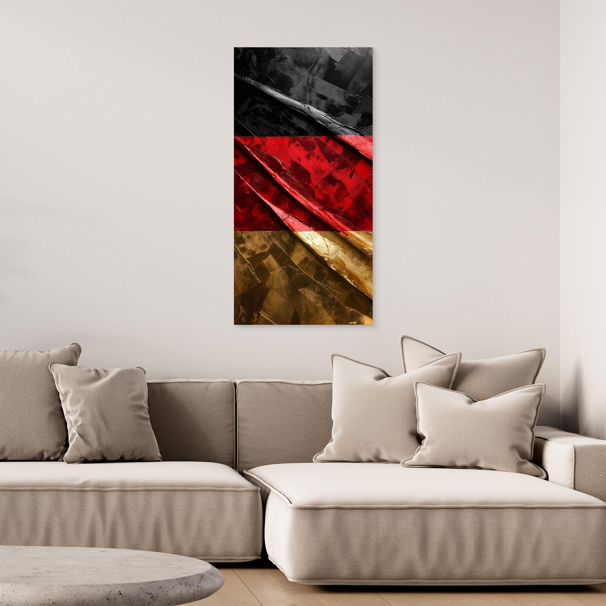Black Red Gold – Modern German Wall Art