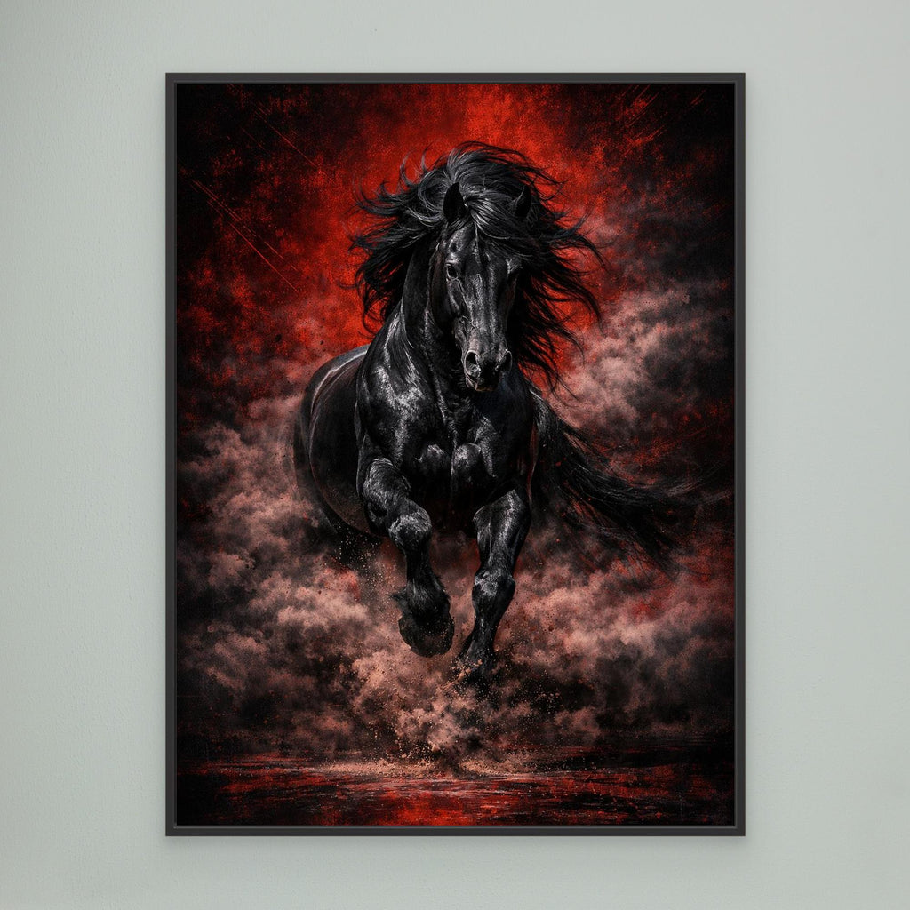 Black Reign – Luxury Stallion Wall Art