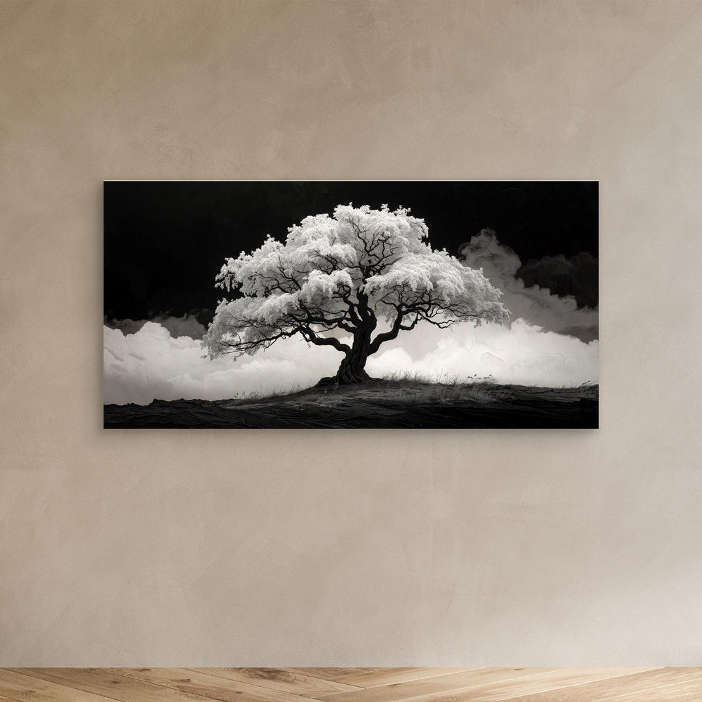 Black and White Tree – Modern Wall Art