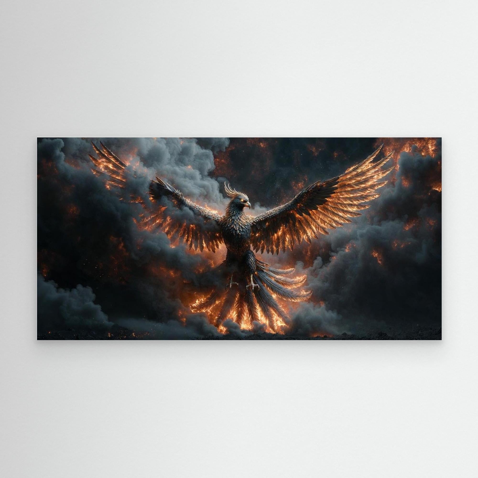 Phoenix Rising from the Ashes – Wall Art