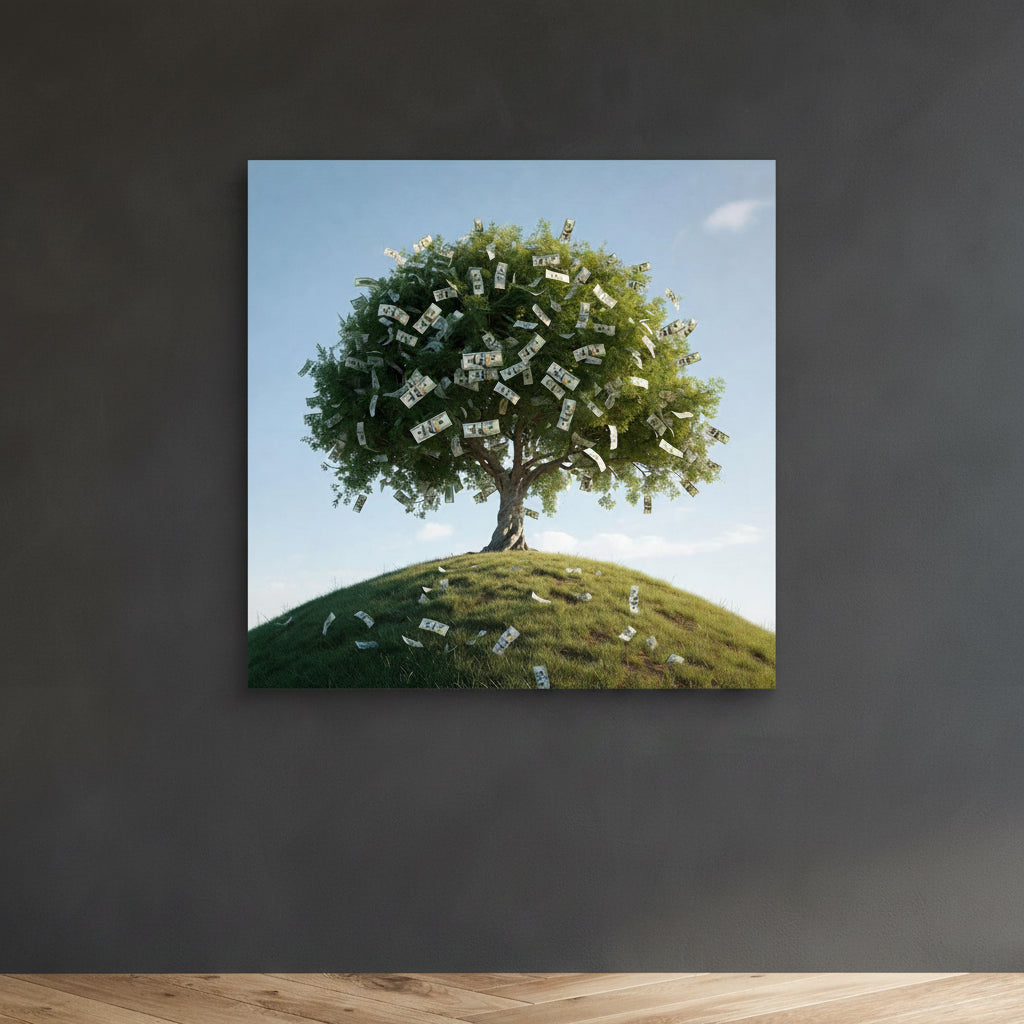 Money Tree on the Hill, quadro
