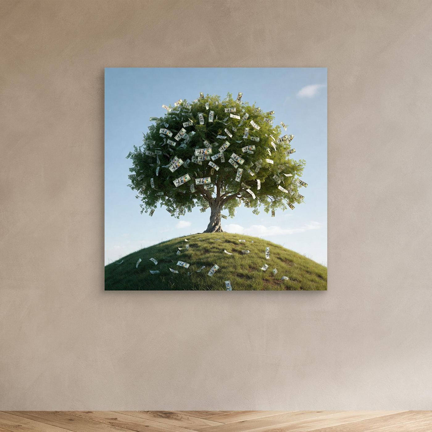 Money Tree on the Hill Wall Art