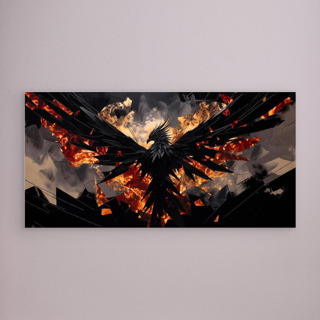 Inferno Phoenix Awakening – Wall Art for Men